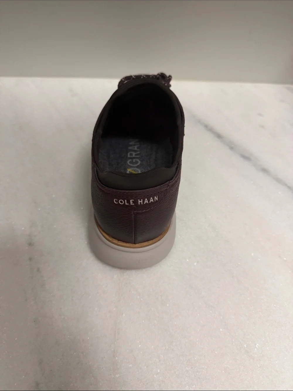 Cole Haan Perforated Leather Lace-Up Oxfords - Dark Brown